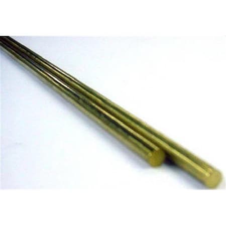 Dendesigns 8165 0.16 OD x 12 L in. Solid Brass Rod DE589900